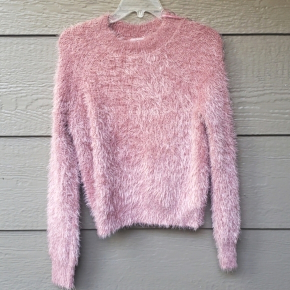 Pink Rose French Apricot Fuzzy Long Hair Sweater Teddy - Picture 2 of 6